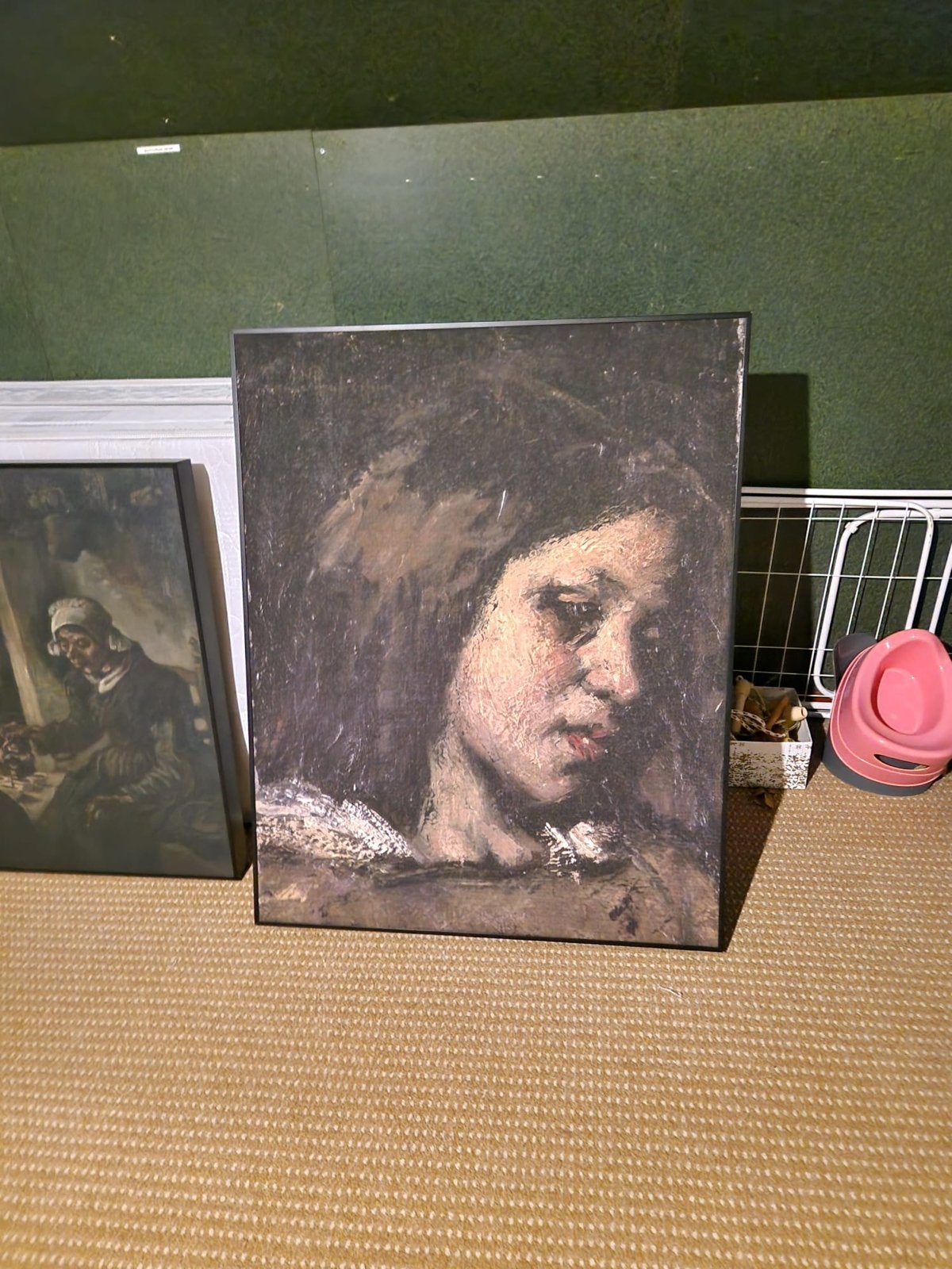 Canvas schilderij: Portret van een vrouw, Antiek en Kunst, Ophalen