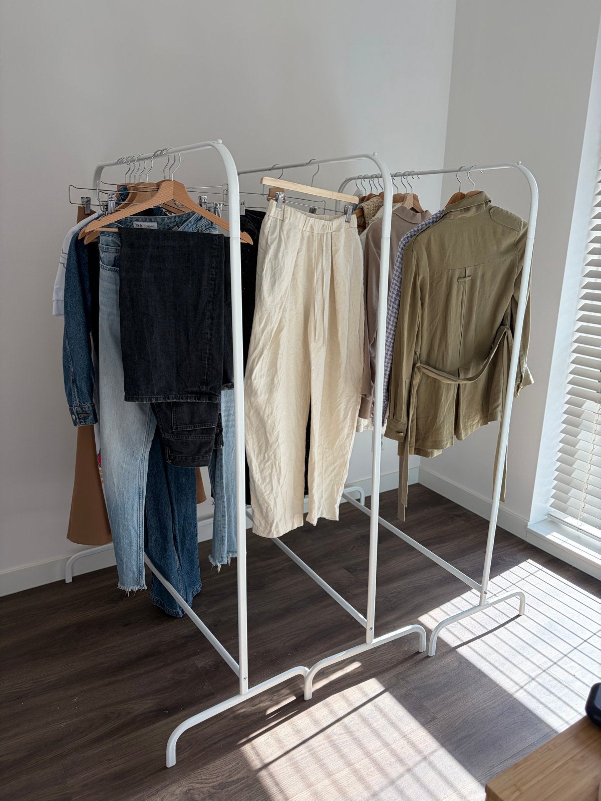 5 IKEA MULIG Kledingrekjes, Ophalen, Gebruikt