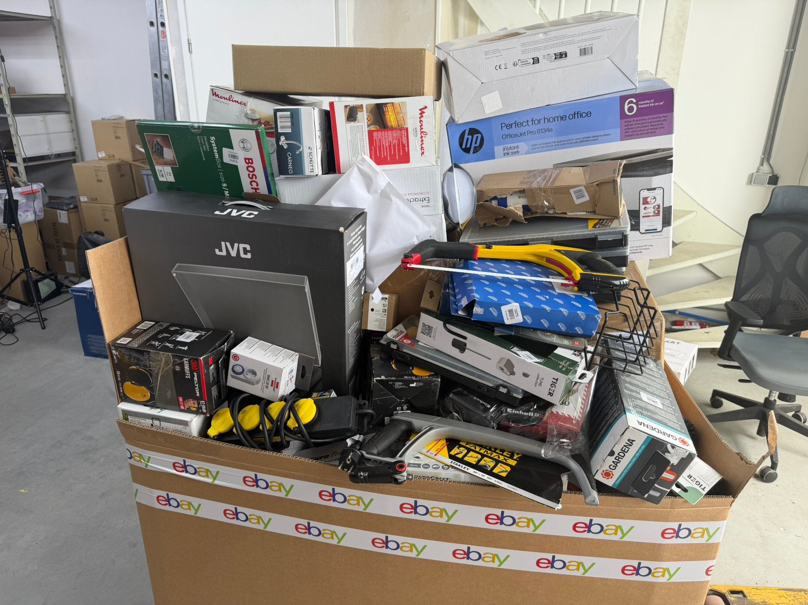 VOLLE EBAY PALLET (Electronica & Gereedschap), Ophalen, Ebay, Amsterdam, Info@ebay.nl