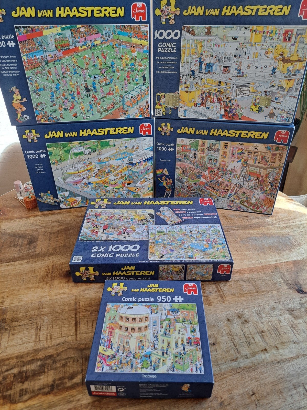 jan van haasteren, Ophalen, 500 t/m 1500 stukjes, Zo goed als nieuw, Legpuzzel
