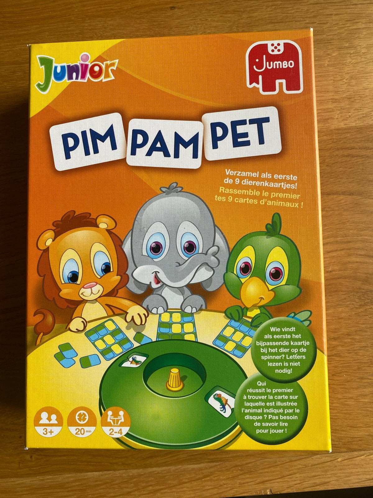 Jumbo Junior Pim Pam Pet - Leuk dierenspel voor kinderen, Drie of vier spelers, Ophalen of Verzenden, Zo goed als nieuw
