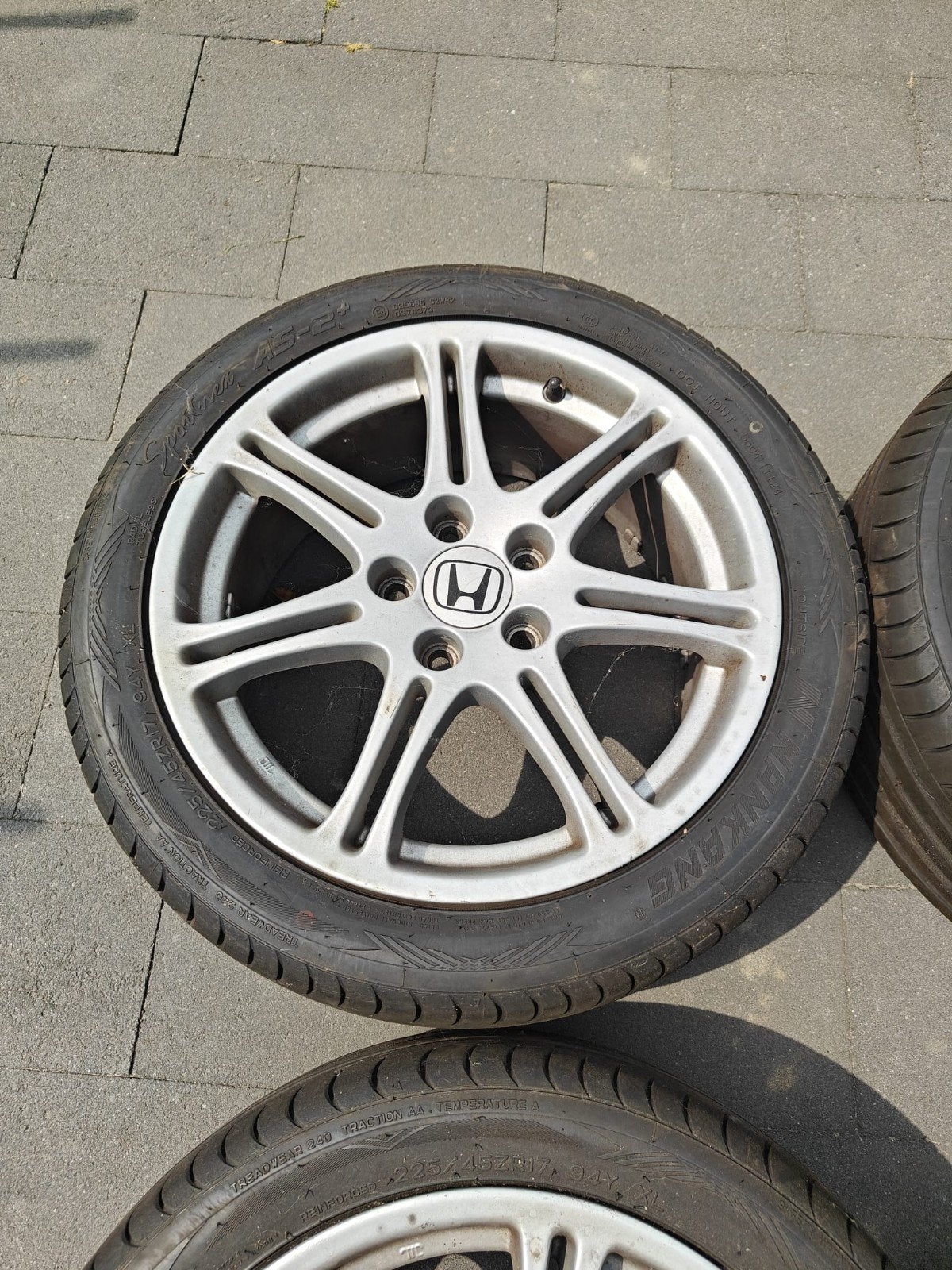 Honda 17 inch velgen met Nankang zomerbanden, Ophalen, Gebruikt