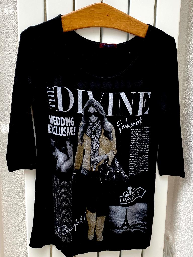 Zwart shirt Fruit de la Passion maat M, Kleding | Dames, T-shirts, Maat 38/40 (M), Zwart, Ophalen of Verzenden, Zo goed als nieuw