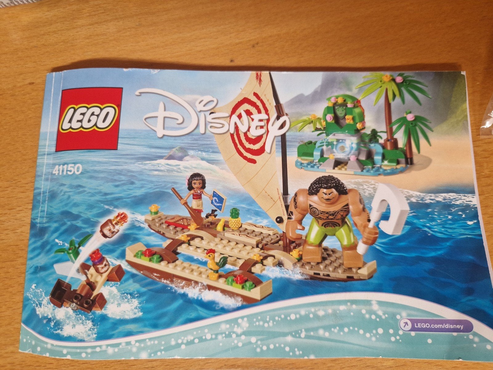 2x Lego Disney 41150 Vaiana's Oceaanavontuur, Gebruikt, Inclusief instructies, Lego, Ophalen of Verzenden