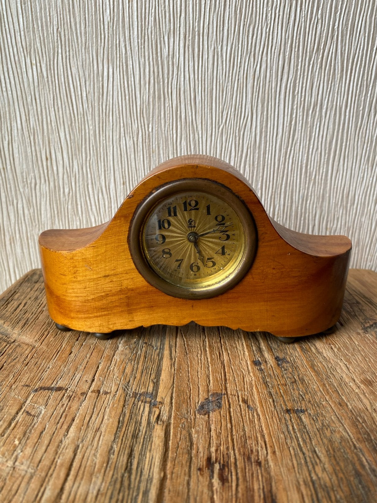 Vintage Minerva mantelklok Art Deco 1930 - 18x10x5 cm, Antiek en Kunst, Ophalen of Verzenden