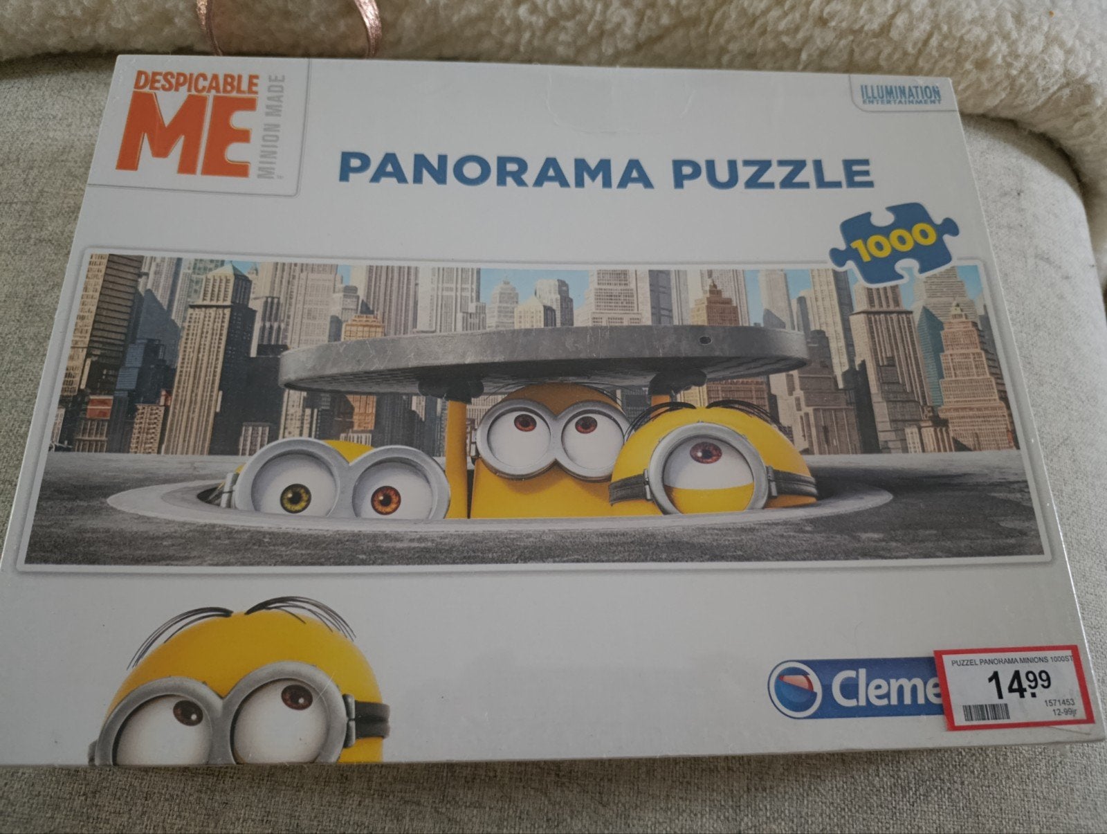 Nieuwe Minions Panorama Puzzel - 1000 stukjes, Hobby en Vrije tijd, Denksport en Puzzels, Ophalen of Verzenden, 500 t/m 1500 stukjes
