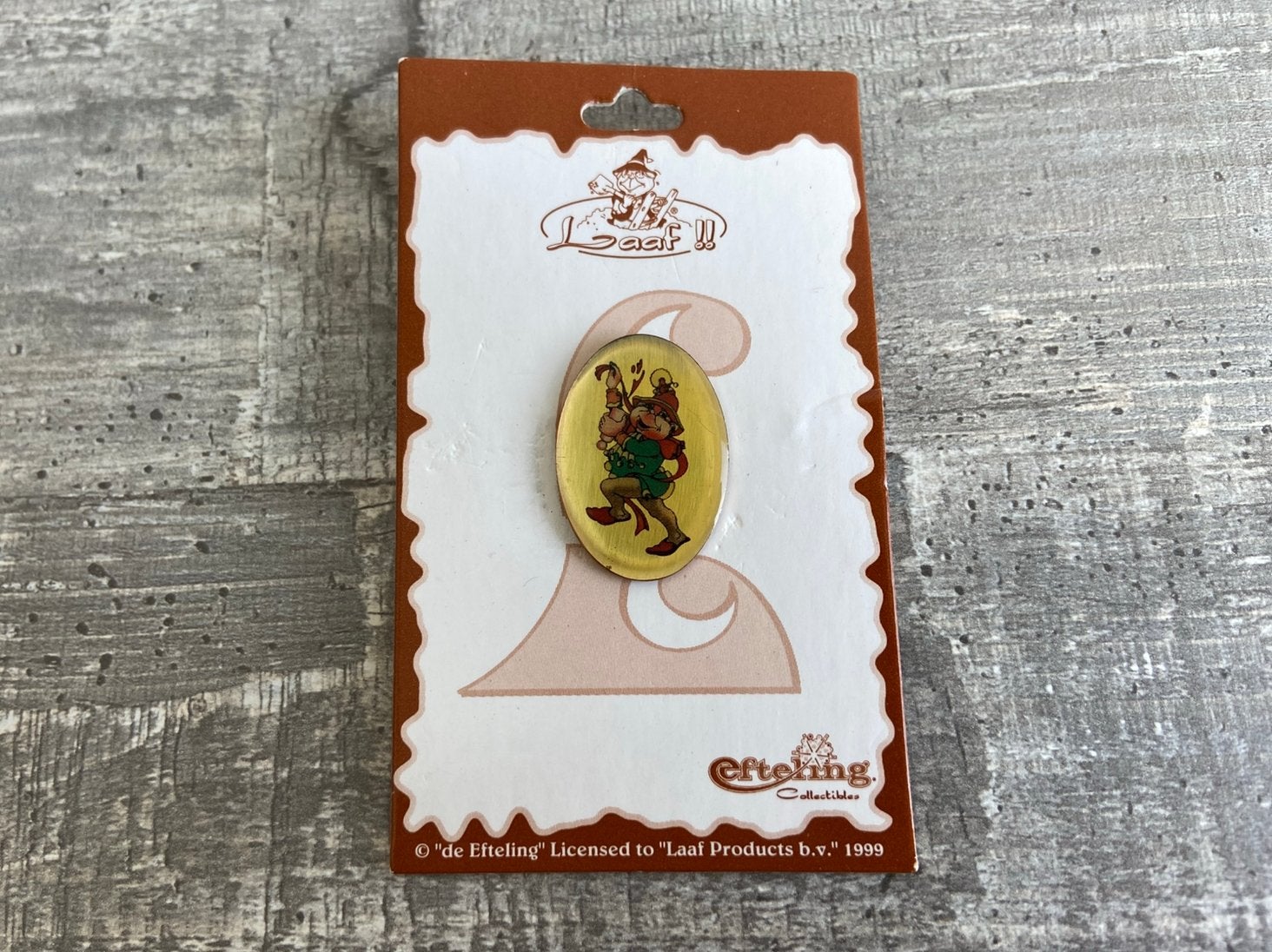 efteling pin platte laaf 4, Verzamelen, Ophalen of Verzenden, Zo goed als nieuw, Button of Speldje