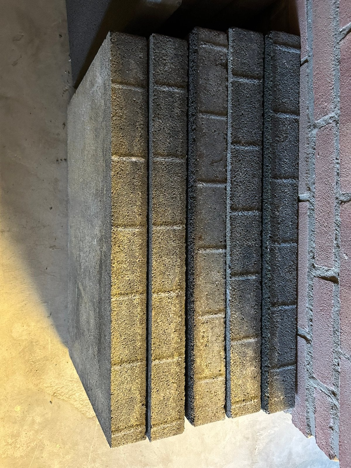 6 grote rechthoekige tegels van 40x60x6 cm, Tuin en Terras, Ophalen, Zo goed als nieuw, Composiet, Terrastegels