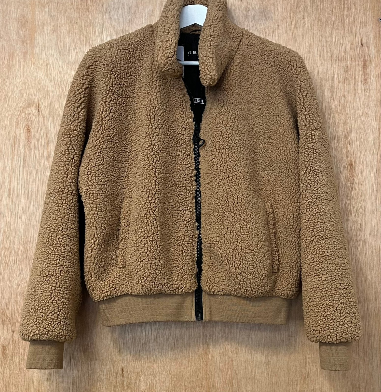 Review teddy jack jas bruin - Maat XS, Ophalen of Verzenden, Zo goed als nieuw, Maat 34 (XS) of kleiner, Bruin