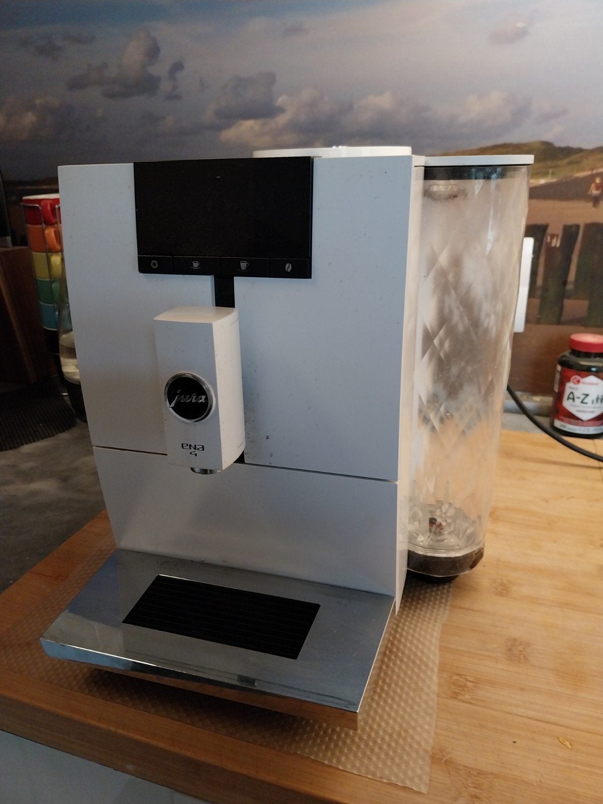 Jura ENA 4 volautomatische espressomachine 2021, Afneembaar waterreservoir, Gebruikt, Koffiemachine, 2 tot 4 kopjes
