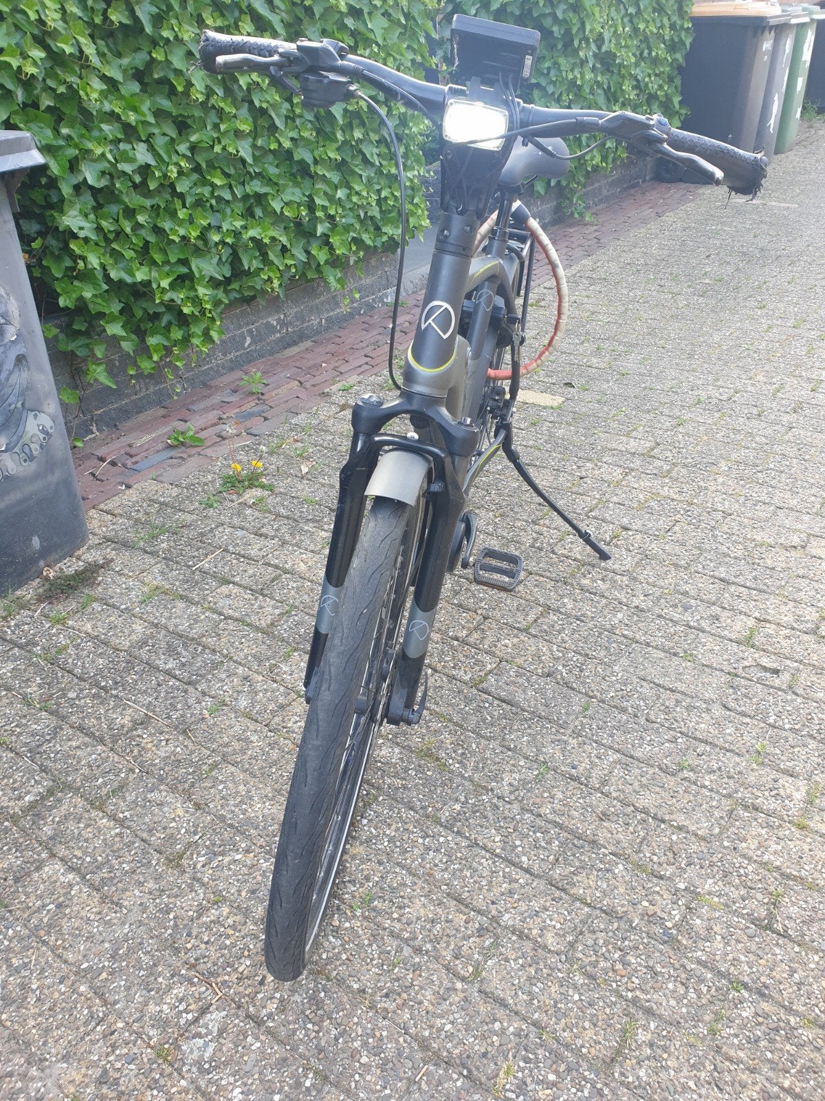 kalkhoff intergrale elektrische herenfiets, Gebruikt, 50 km per accu of meer, 55 tot 59 cm, Ophalen