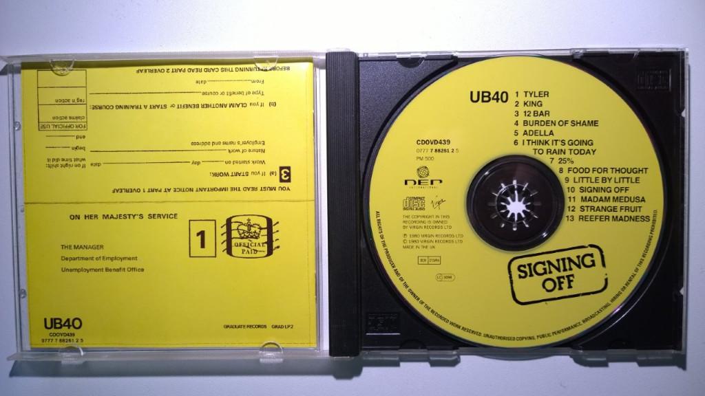 UB40 - Signing Off, Ophalen of Verzenden, Zo goed als nieuw