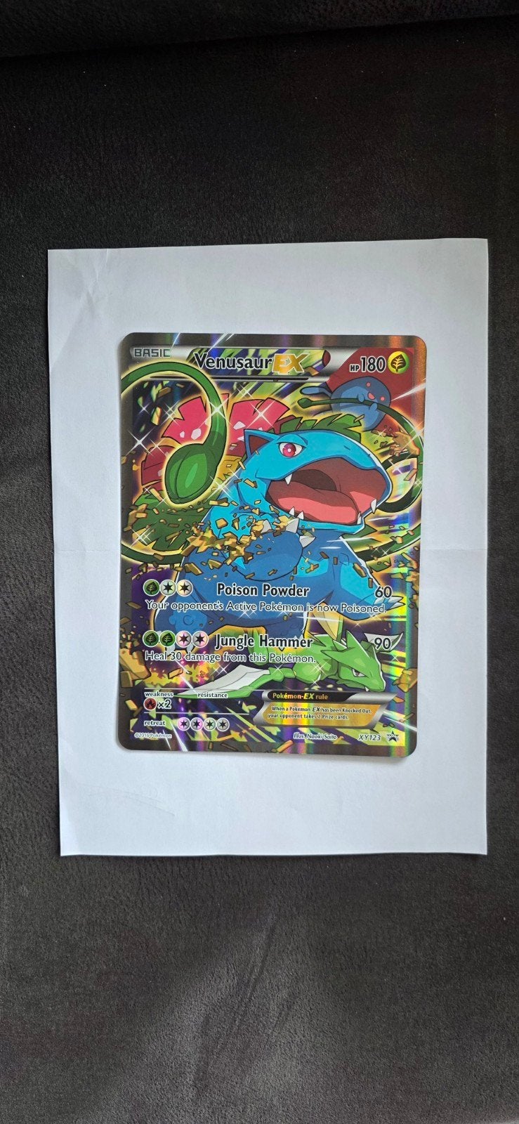 JUMBO (oversized) Pokémon Venusaur EX XY123, Hobby en Vrije tijd, Verzamelkaartspellen | Pokémon, Ophalen of Verzenden, Zo goed als nieuw