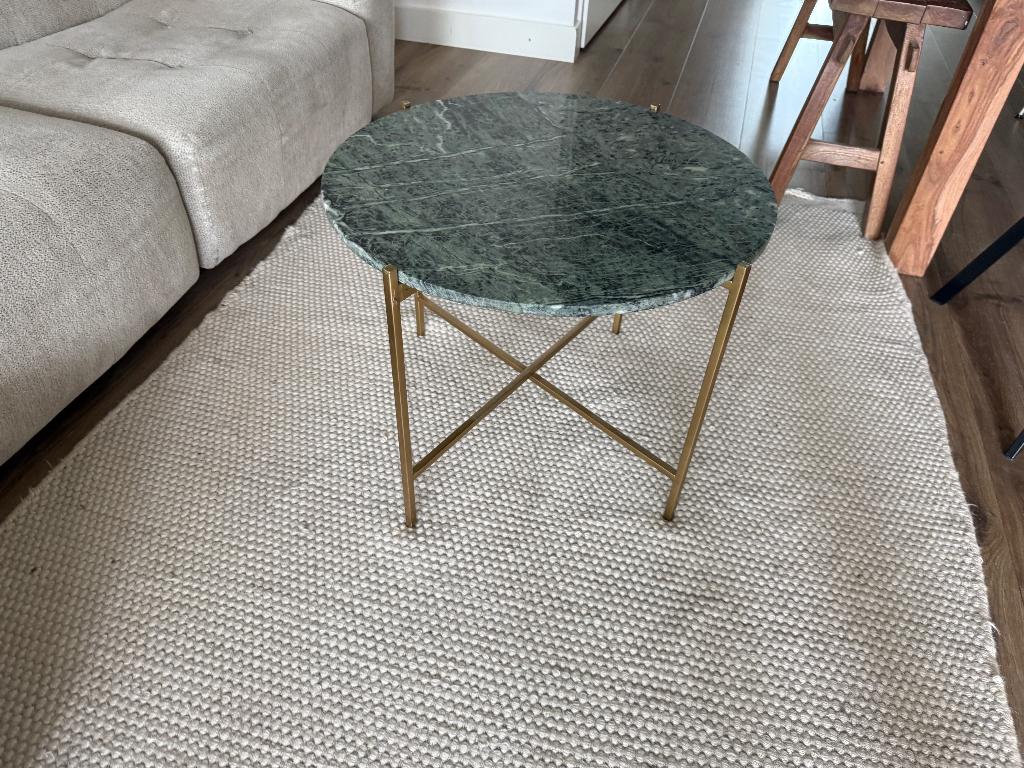 Green marble coffee table, Ophalen, 50 tot 100 cm, 50 tot 100 cm, Minder dan 50 cm