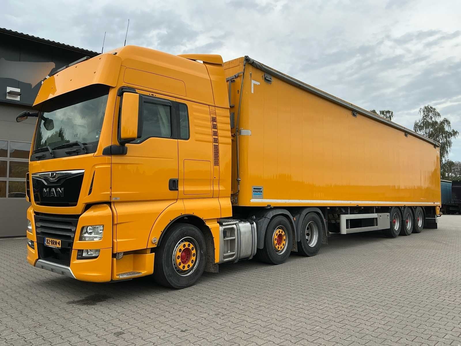 2021 MAN TGX Vrachtwagen + Knapen Walkingfloor oplegger (com, Auto's, 511 pk, Euro 6, Origineel Nederlands, Bedrijf