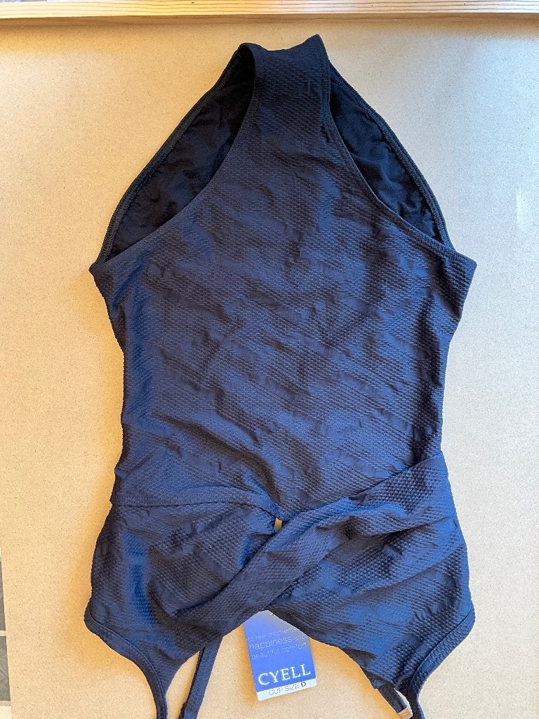Texture Badpak Zwart badpak van Cyell maat 42D, Zwart, Nieuw, Badpak, Ophalen of Verzenden