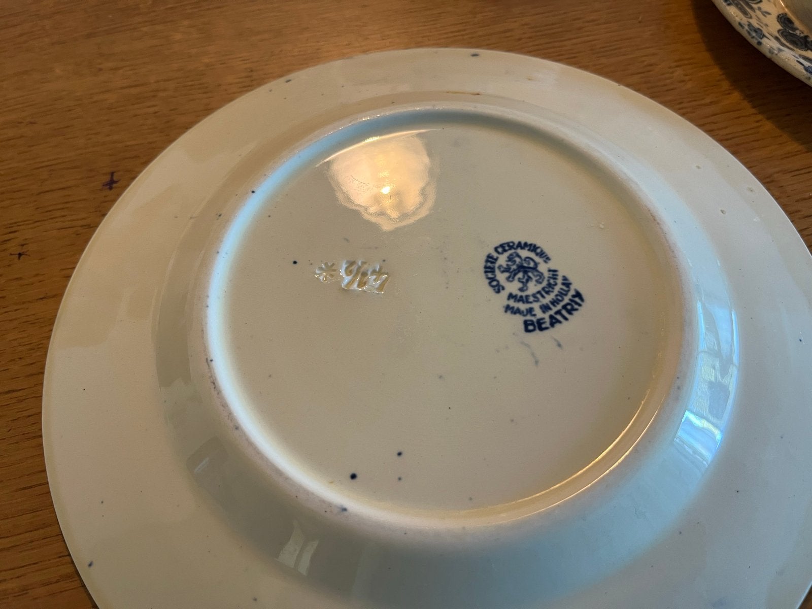 Vintage Maastricht Beatrix Servies - Blauw Bloemenpatroon, Antiek en Kunst, Antiek | Servies compleet, Ophalen