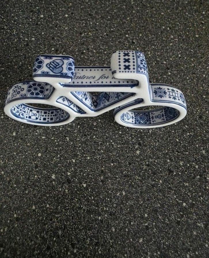 Delfts blauw keramieken fietsje Marcel Wanders, Antiek en Kunst, Ophalen of Verzenden