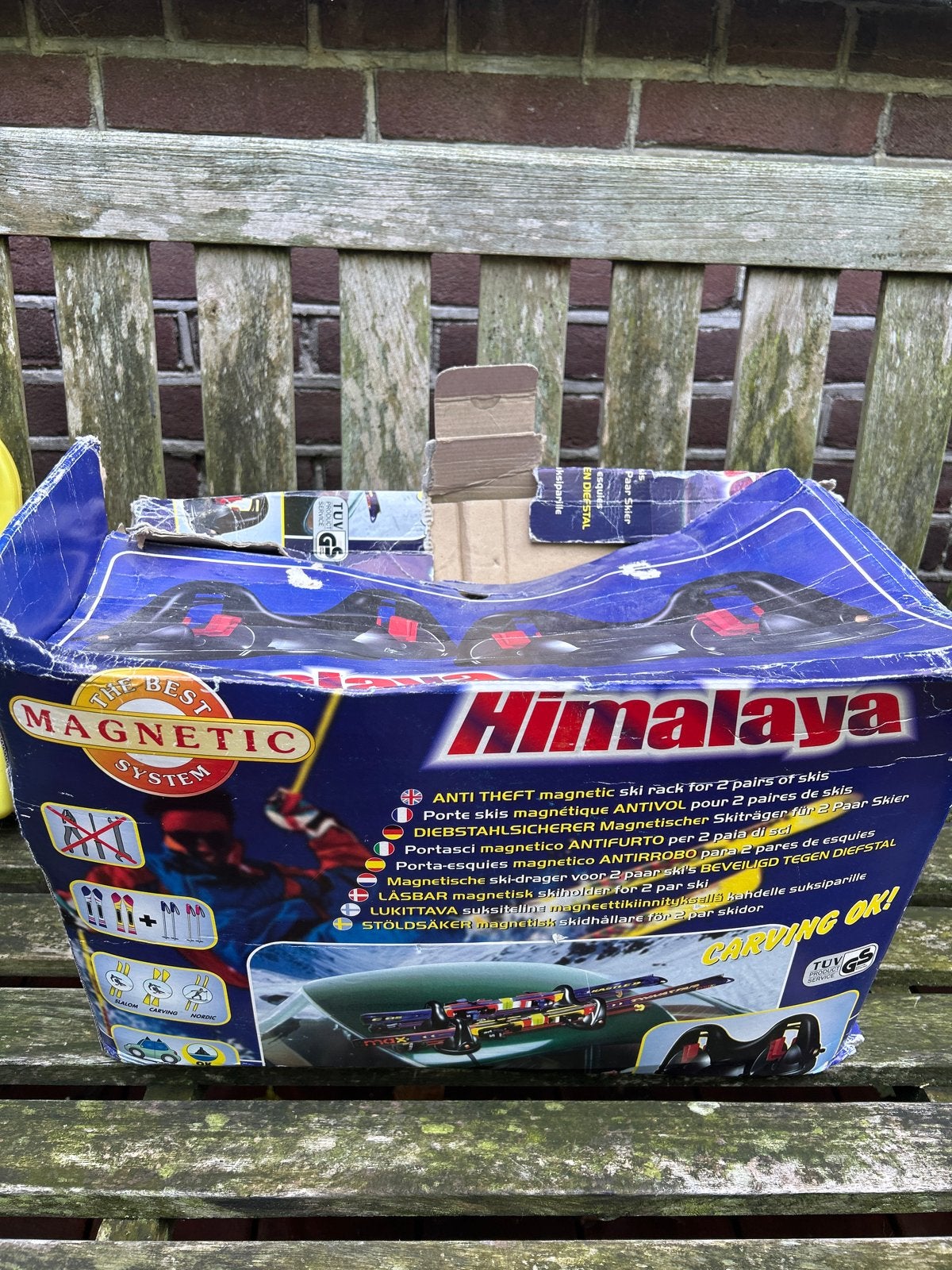 Himalaya Magnetische Skirek voor 2 paar ski's, Gebruikt, Overige typen, Skiën, Ophalen