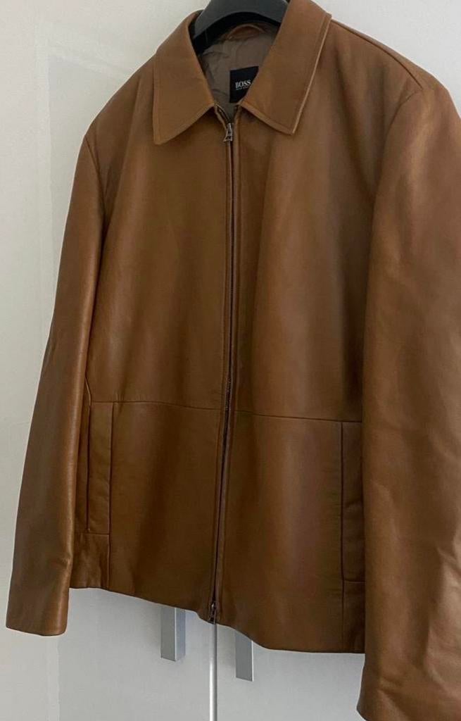 Echte lamsleer jas, Kleding | Heren, Jassen | Winter, Ophalen of Verzenden, Zo goed als nieuw, Bruin