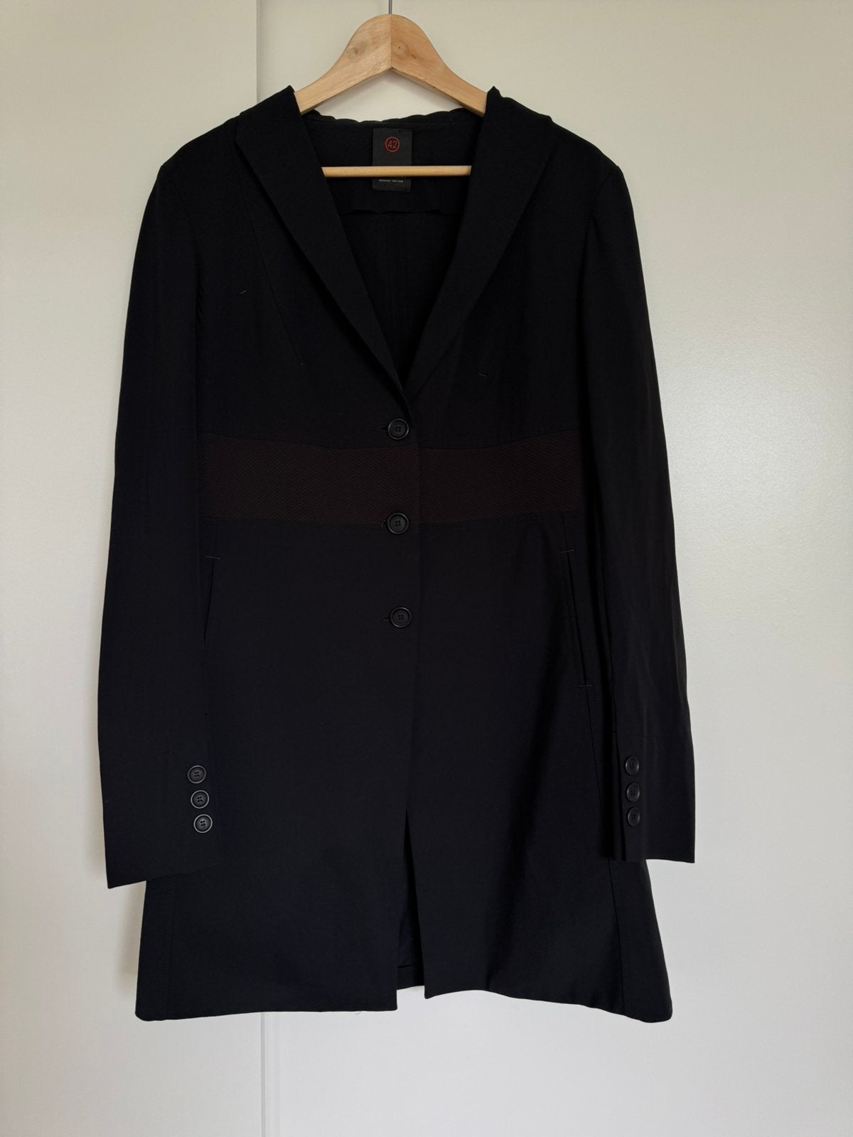 Penn & Ink N.Y. zwarte lange blazer | maat 42, Kleding | Dames, Zwart, Maat 42/44 (L), Ophalen of Verzenden, Zo goed als nieuw