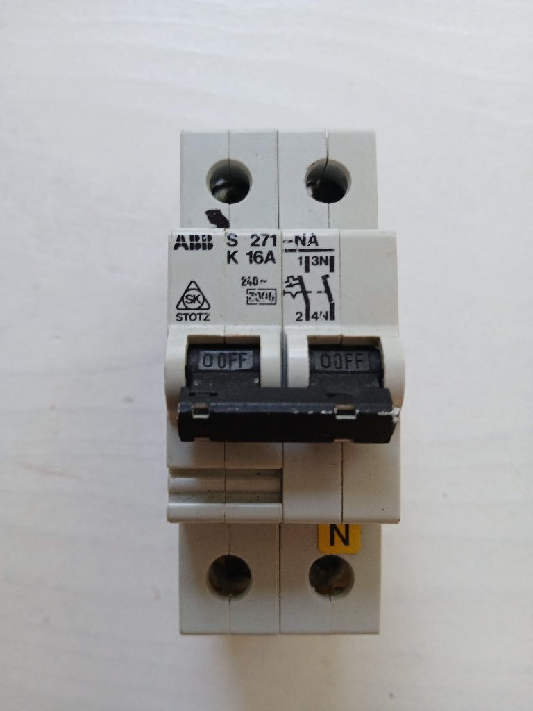 ABB Stotz Installatieautomaat S271-NA K16A, Ophalen of Verzenden, Gebruikt, ABB, Overige typen