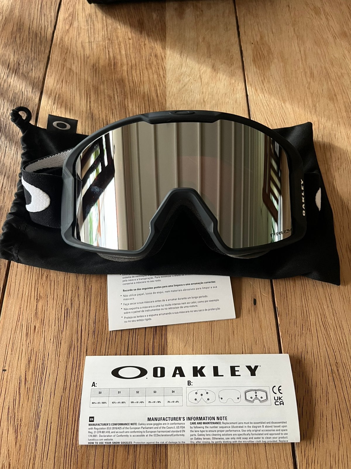 Ongebruikt! Oakley skibril - Line Miner M, Prizm Snow Black, Sport en Fitness, Skiën en Langlaufen, Overige merken, Overige typen