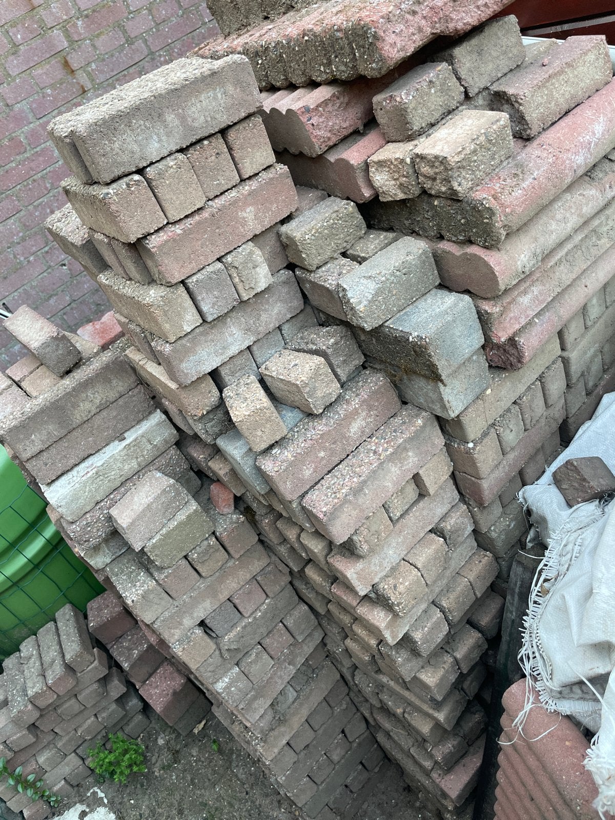 Gebruikte bakstenen voor tuin of bestrating, Ophalen, Gebruikt, Bakstenen