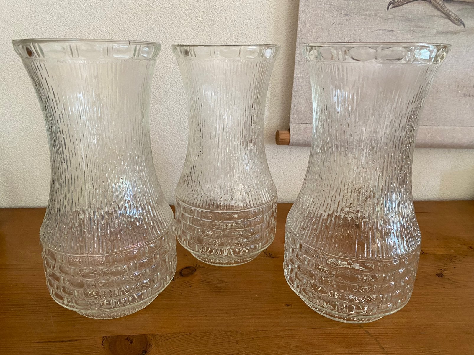 Jaren ‘60 vazen, Huis en Inrichting, Woonaccessoires | Vazen, Ophalen of Verzenden, Gebruikt, Overige kleuren, Glas