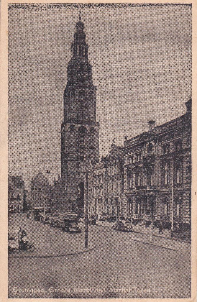00702 Groningen - Groote Markt met Martini toren - gel. 1945, Verzenden, 1940 tot 1960, Gelopen, Groningen