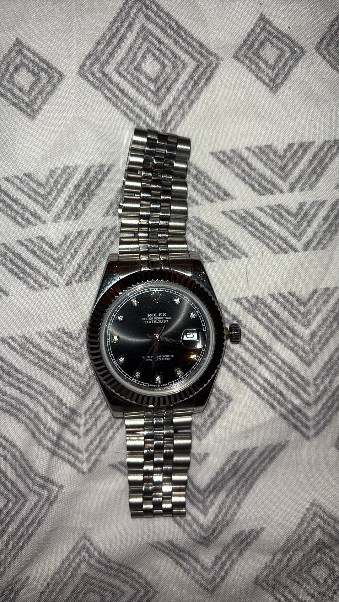 Horloge, Verzenden, Zo goed als nieuw, Staal, Rolex