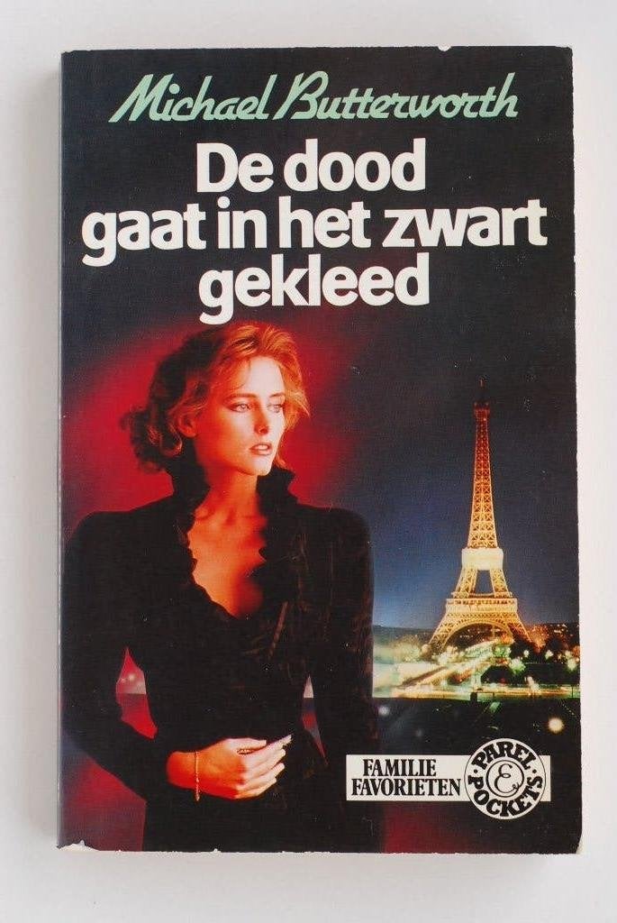 De dood gaat in het zwart gekleed Vintage Thriller Mysterie, Europa overig, Verzenden, Michael Butterworth, Zo goed als nieuw