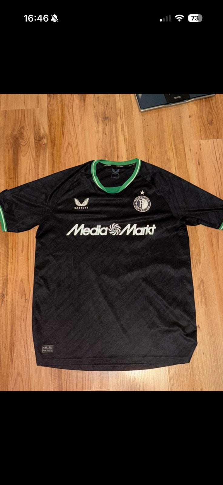 Castore Feyenoord Voetbalshirt Zwart Maat XL, Zwart, Overige maten, Ophalen of Verzenden, Zo goed als nieuw