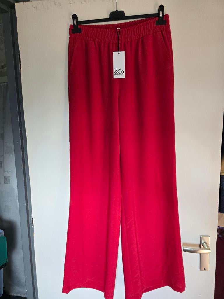 Nieuw &co woman broek rood M, Ophalen of Verzenden, Nieuw, Rood, Lang