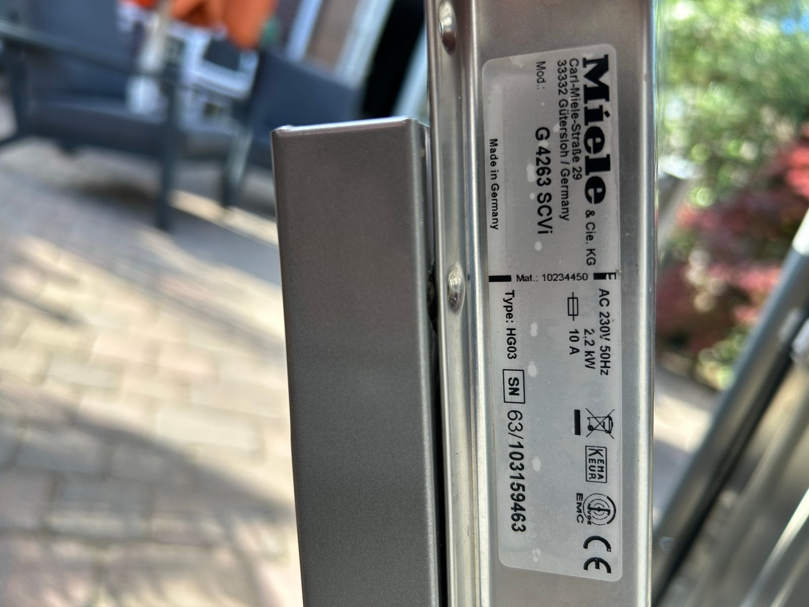 Miele G 4263 SCVi Vaatwasser - Onderdelen of voor reparatie, Ophalen, 60 cm of meer, Minder dan 10 liter, Inbouw