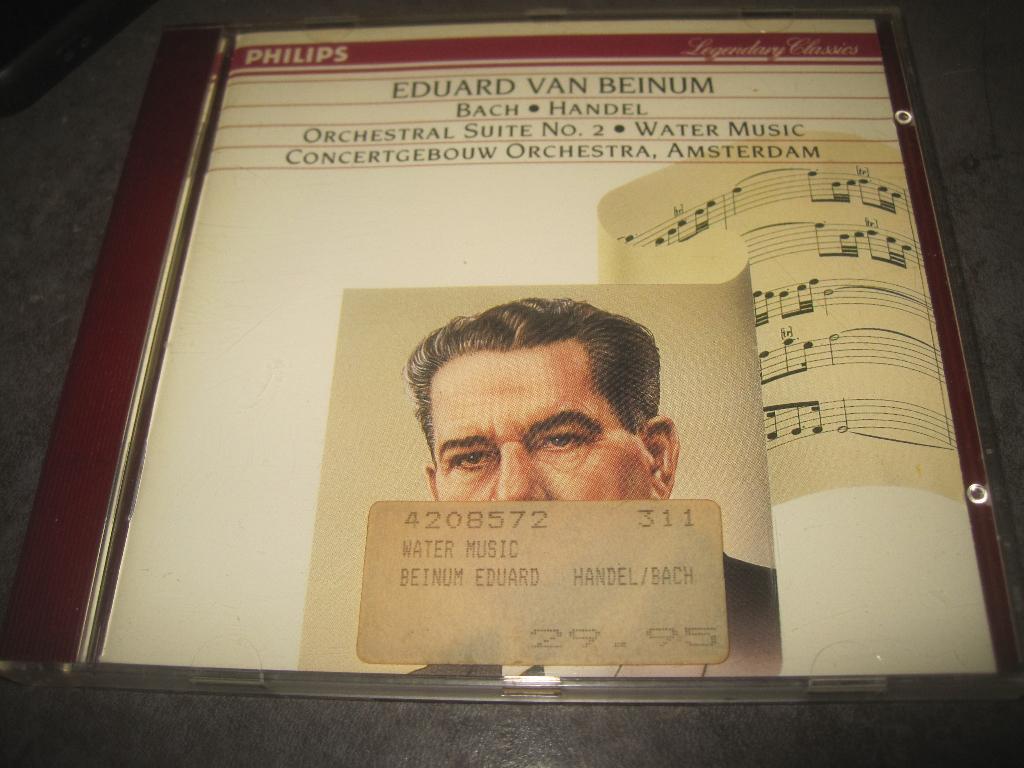 Bach Händel Concertgebouworkest Van Beinum Philips, Ophalen of Verzenden, Classicisme, Zo goed als nieuw, Kamermuziek