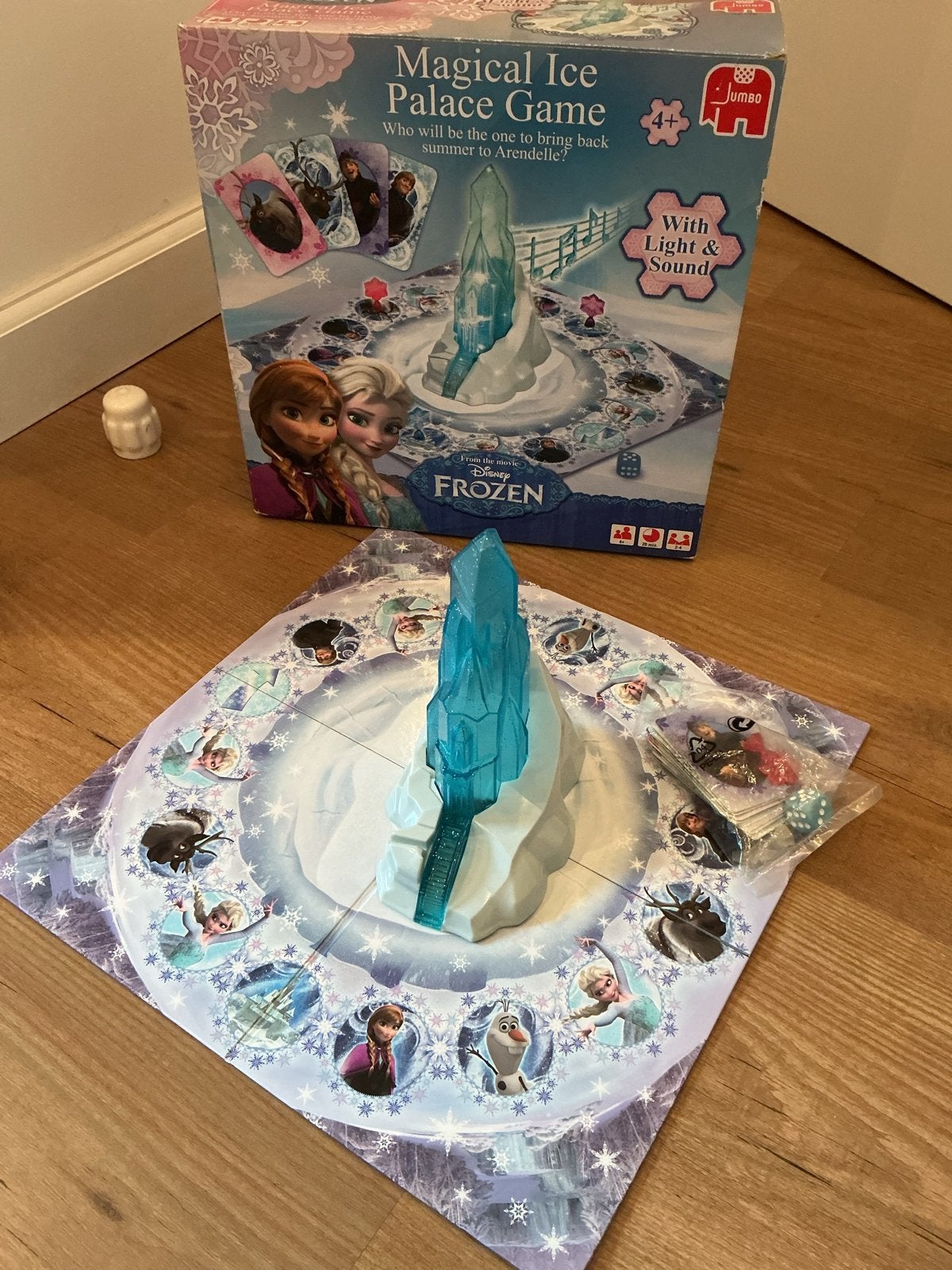 Disney Frozen Magical Ice Palace Game - Licht & Geluid, Drie of vier spelers, Ophalen of Verzenden, Zo goed als nieuw
