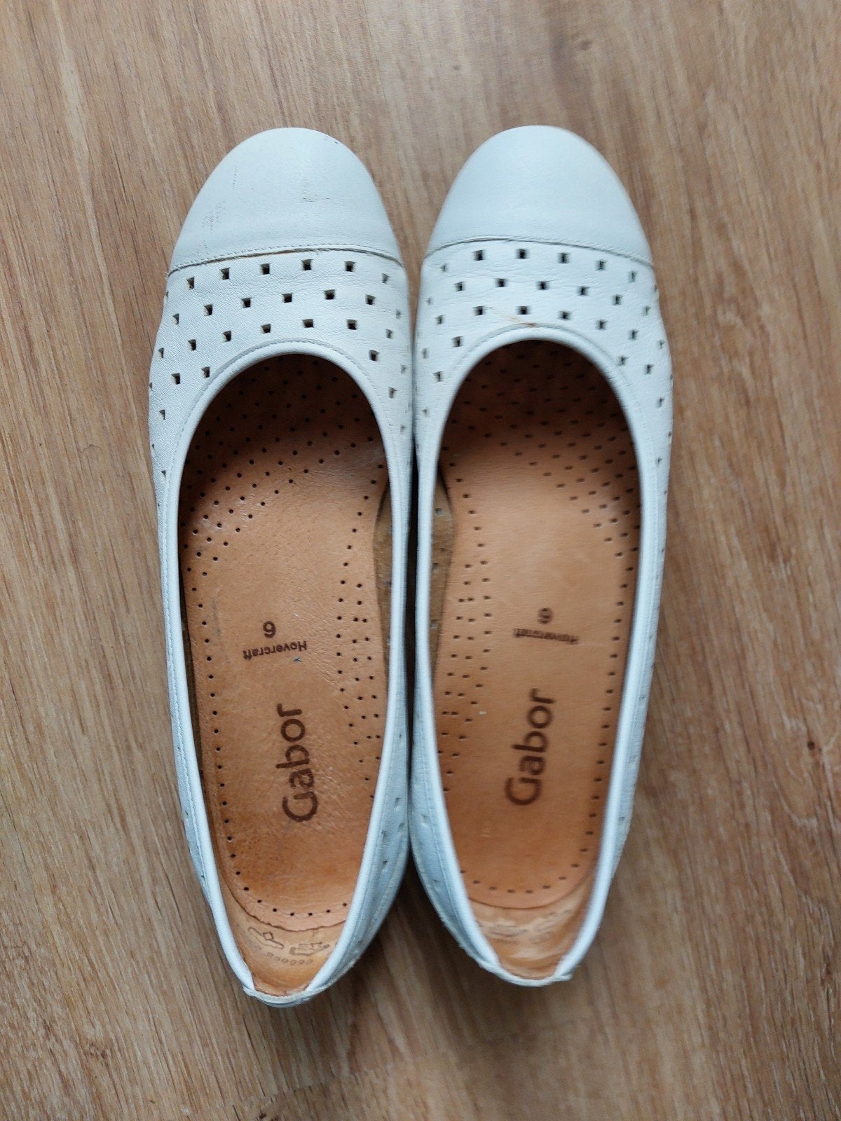 Witte ballerina's Gabor maat 39, Ophalen, Gabor, Zo goed als nieuw, Wit