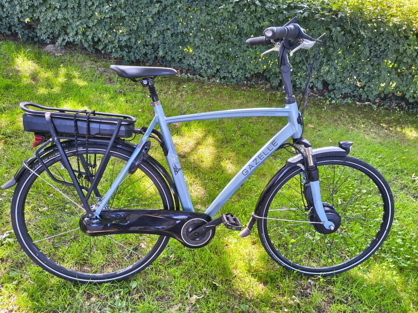 Gazelle Chamonix C7 met Panasonic motor.  61 cm, Ophalen, Zo goed als nieuw, 59 cm of meer, 50 km per accu of meer