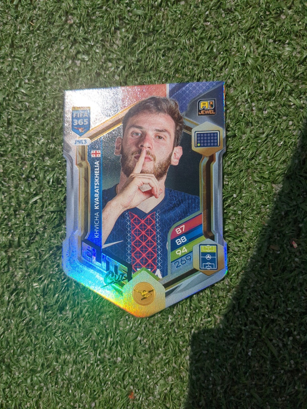 FIFA 365 Adrenalyn XL Khvicha Kvaratskhelia Kaart, Ophalen of Verzenden, Zo goed als nieuw, Buitenlandse clubs