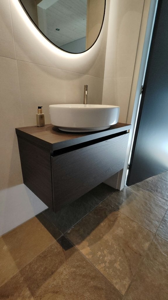 MÓETZ Zolo bad/toiletmeubel 80*50*41.5 cm (l*b*h) MArone Oak, Ophalen, Nieuw, 50 tot 100 cm, Minder dan 100 cm