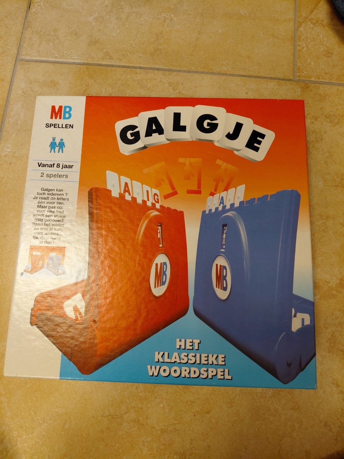 Galgje - Het Klassieke Woordspel van MB Spellen, Hobby en Vrije tijd, Een of twee spelers, Ophalen of Verzenden, Gebruikt, MB Spellen