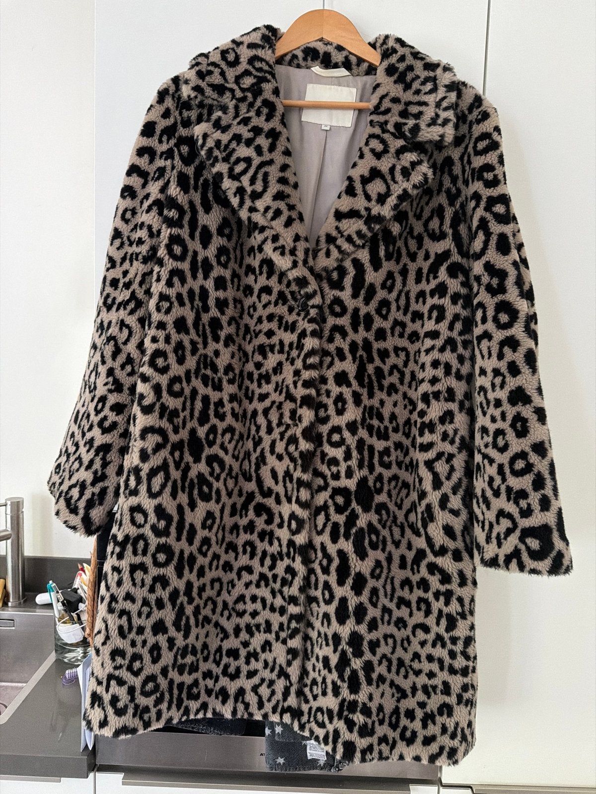 Beaumont Amsterdam Luipaardprint Faux Fur Jas Maat 44, Ophalen of Verzenden, Zo goed als nieuw, Maat 42/44 (L), Meerkleurig