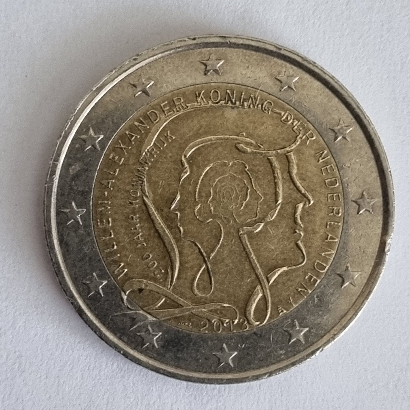 2 Euro herdenkingsmunt 2013 - Dubbelportret Willem-Alexander, Verzenden, Koningin Beatrix, Euro's, Losse munt