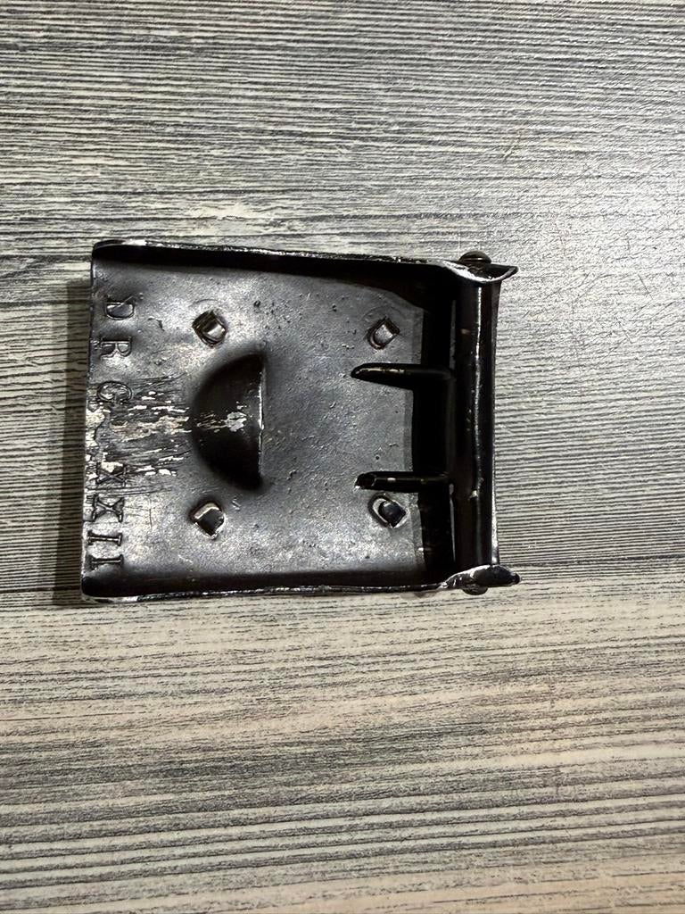 Duitse Wehrmacht gesp 2 piece stijl aluminium reproductie, Verzamelen, Militaria | Tweede Wereldoorlog, Ophalen of Verzenden, Landmacht