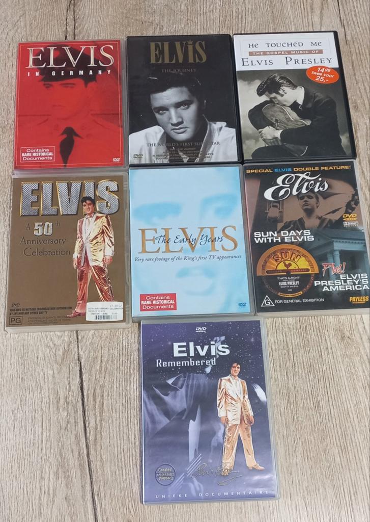 Elvis Presley DVD Collectie - 7 Documentaires/Films, Alle leeftijden, Ophalen of Verzenden, Gebruikt
