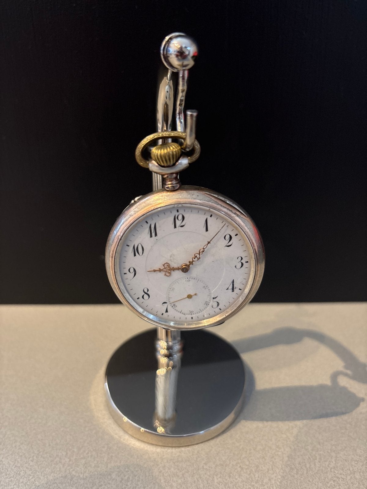 IWC zilveren zakhorloge, 800 zilver, werkend, Ophalen of Verzenden
