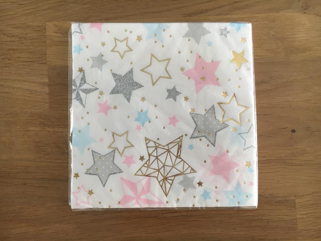 Servetten Twinkle Twinkle Little Star - 16 st | geboorte, Ophalen of Verzenden, Nieuw, Feestartikel