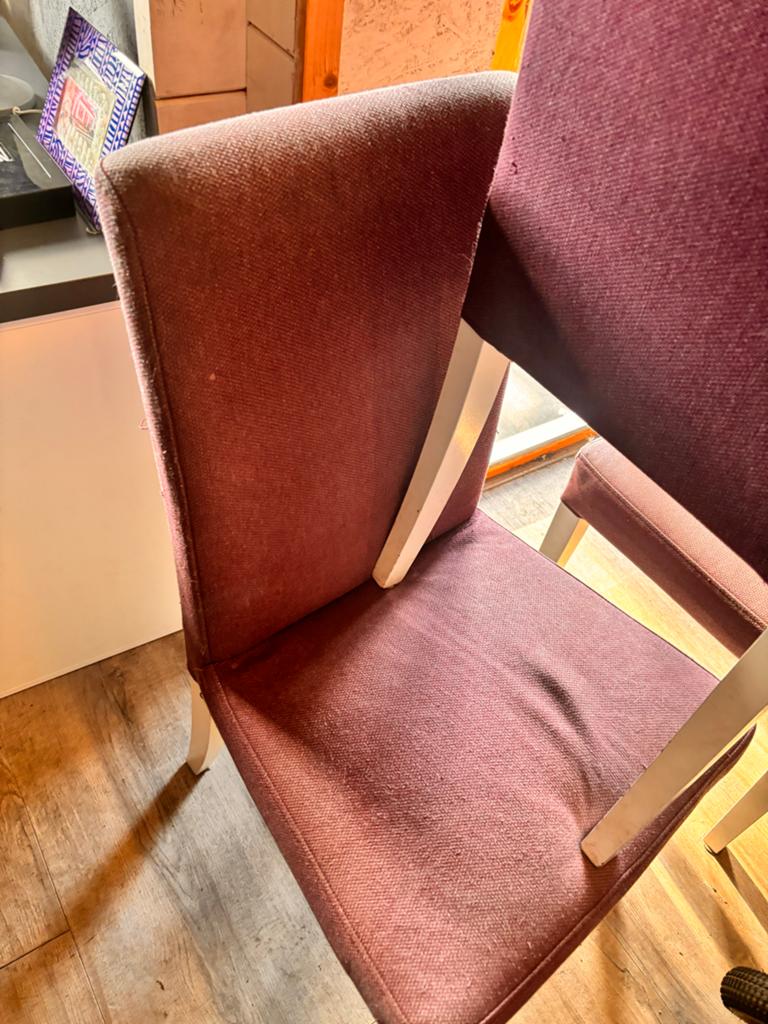 Gratis Set van 2 paarse stoelen - Gebruikt, Ophalen, Gebruikt, Twee, Overige kleuren