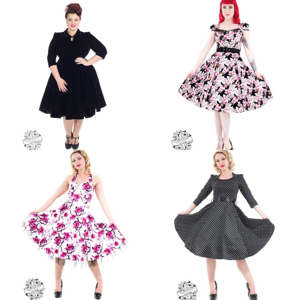 Partij Hearts & Roses plussize retro jurken, Kleding | Dames, Dames-kledingpakketten, Nieuw, Maat 46/48 (XL) of groter, Ophalen of Verzenden